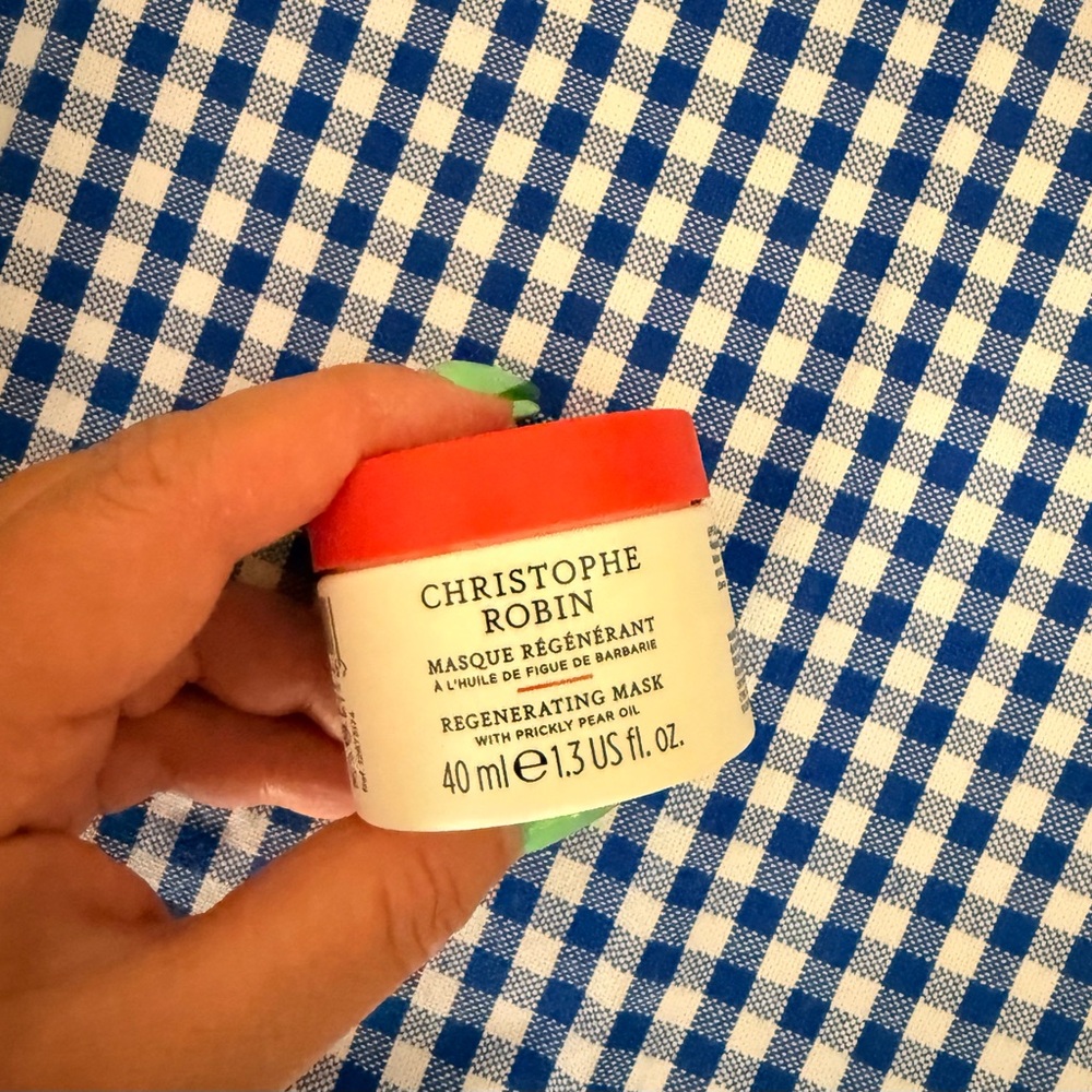 Christophe Robin Regenerating Hair Mask with Prickly Pear Oil NEW 40ml/1.3 fl oz